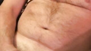 Mature blond amateur masturbates small cock solo and cums