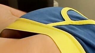 Young twink Joey Steels fills his underwear with hot cum