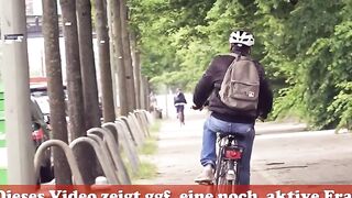 Fucking inside the vehicle at the drive-inside with a turned on MILF