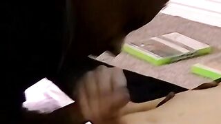 Old and young interracial bareback ends with cum in mouth