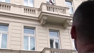 Passerby seduced from the street in wild sex