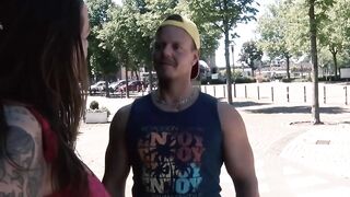 Monster titties woman Nina Vegas picks up her hubby