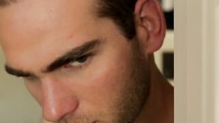 Gay stuffs his ass with dildo when his buddy walks on him