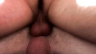 Dude's large cock swallowed by a submissive jock