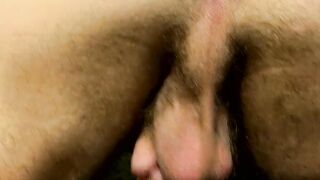 Kevin Grover wanking his dick before busting a nut in a solo