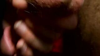 Kevin Grover wanking his dick before busting a nut in a solo