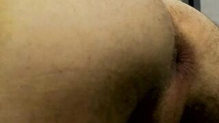 Kevin Grover wanking his dick before busting a nut in a solo