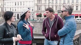Men pick up by 2 lusty Women