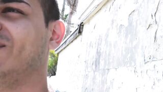 Straight Latino man is barebacked in POV and cums hard