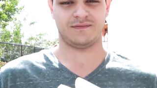 Straight Latino man is barebacked in POV and cums hard