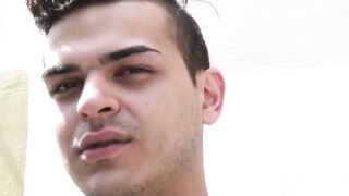 Straight Latino man is barebacked in POV and cums hard
