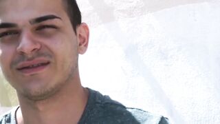Straight Latino man is barebacked in POV and cums hard