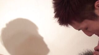 Japanese twink bitch ass played prior to riding hard dick