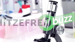 Researcher fucks solo with sex toy into the laboratory