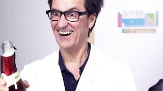 Researcher fucks solo with sex toy into the laboratory