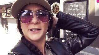 Influencer having a three-hole fucked into a currywurst stall