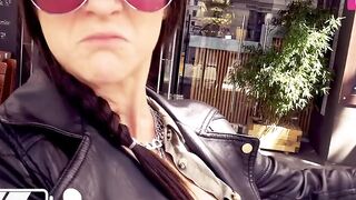 Influencer having a three-hole fucked into a currywurst stall