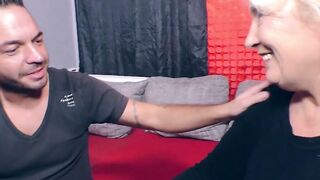 Mature blonde seduced by a young applicant