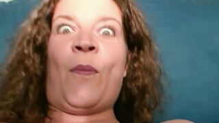 Fat old woman masturbating and talking kinky