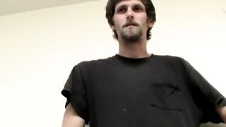 Confident horny Apollo Delion on his first time showing off while jerking on video