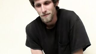Confident horny Apollo Delion on his first time showing off while jerking on video
