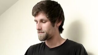 Confident horny Apollo Delion on his first time showing off while jerking on video