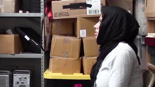 Arab shoplifter Ella Knox is willing to do anything to prevent from going to jail