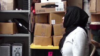 Arab shoplifter Ella Knox is willing to do anything to prevent from going to jail