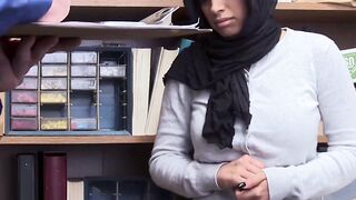 Arab shoplifter Ella Knox is willing to do anything to prevent from going to jail