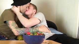 Gorgeous Conrad Daniels rides hard on the throbbing cock of tattooed Christop