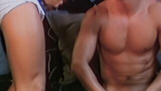 Super sexy blonde Rod Phillips relentlessly pounds my ass until he cums on it