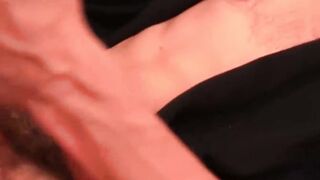 Hairy guy Jack Holden gets his ass hole toyed and his cock jerked