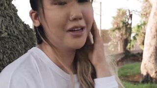 Asian gamer girl Tomie Tang needs a fat dick inside her to satisfy her cravings