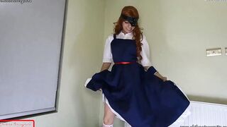 Otaku cunt with mouth moans like japanese cartoon