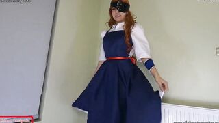 Otaku cunt with mouth moans like japanese cartoon