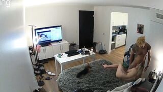 Concealed Camera catches cheating BLM Neighbors Fucking My 19 Year Old Fiance into My own Bed