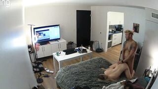 Concealed Camera catches cheating BLM Neighbors Fucking My 19 Year Old Fiance into My own Bed