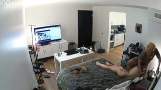 Concealed Camera catches cheating BLM Neighbors Fucking My 19 Year Old Fiance into My own Bed