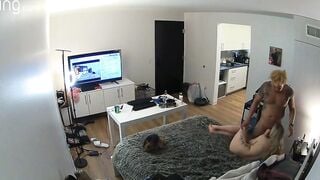 Concealed Camera catches cheating BLM Neighbors Fucking My 19 Year Old Fiance into My own Bed