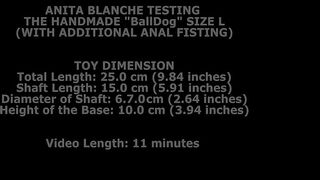 Anita Blanche Testing The Handmade Balldog Size L (With Additional Anal Fisting) TWT090