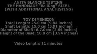 Anita Blanche Testing The Handmade Balldog Size L (With Additional Anal Fisting) TWT090