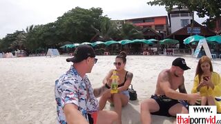 Big Boobed amateur Thai barely legal Polly choose a special way to say goodbye to her bf