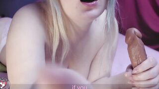 JOI jerk off instruction I suck your dick deep. Cum into my mouth! Yummy Dove