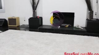 Blonde stepsister gets snatch railed