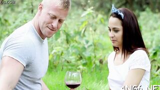 Classy dark haired woman Licie C's nana is drilled well