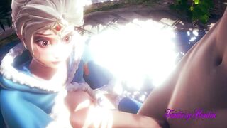 Frozen Anime Disney - Elsa is fuck and head with jizzed inside her mouth and vagina - Japanese manga hentai porn