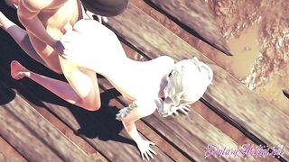Frozen Anime Disney - Elsa is fuck and head with jizzed inside her mouth and vagina - Japanese manga hentai porn