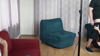 Asshole fuck by anal girlfriend during filming