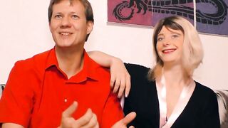Young lovers have their first 3some at the casting