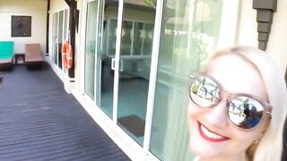 Screwed date on vacation with a young German blonde